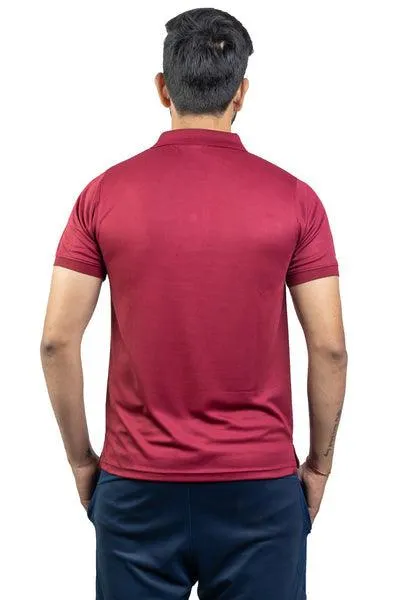 Kronos DRI-FIT Polo T-shirt | Men's | Maroon | KIBI Sports