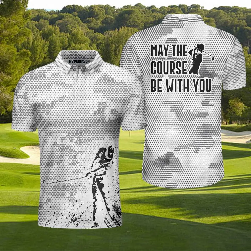 May The Course Be With You Golf Polo Shirt Coolspod