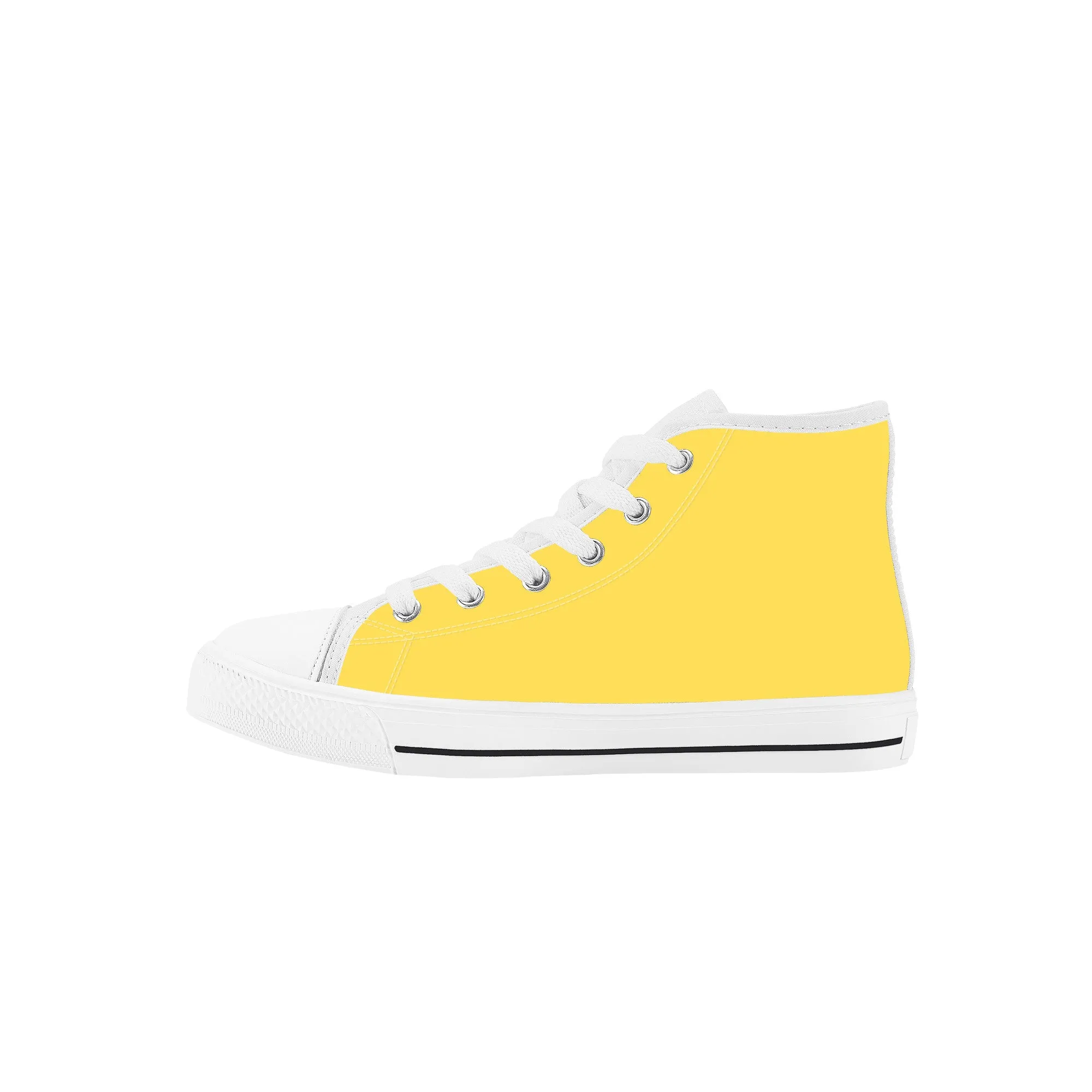 Personalize Graffiti Style Letters- Kids High Top Canvas Shoes