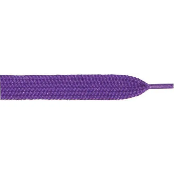 Wholesale Thick Flat 3/4" - Purple (12 Pair Pack) Shoelaces