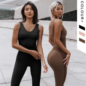 Women's One-Piece Sports Breathable Bodysuit