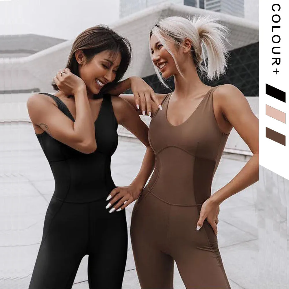 Women's One-Piece Sports Breathable Bodysuit